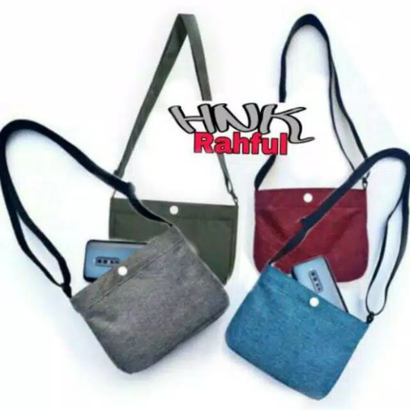 Tas selempang Marwa Motif / Tas elegan /  Tas simpel (  cowok &  cewek)
