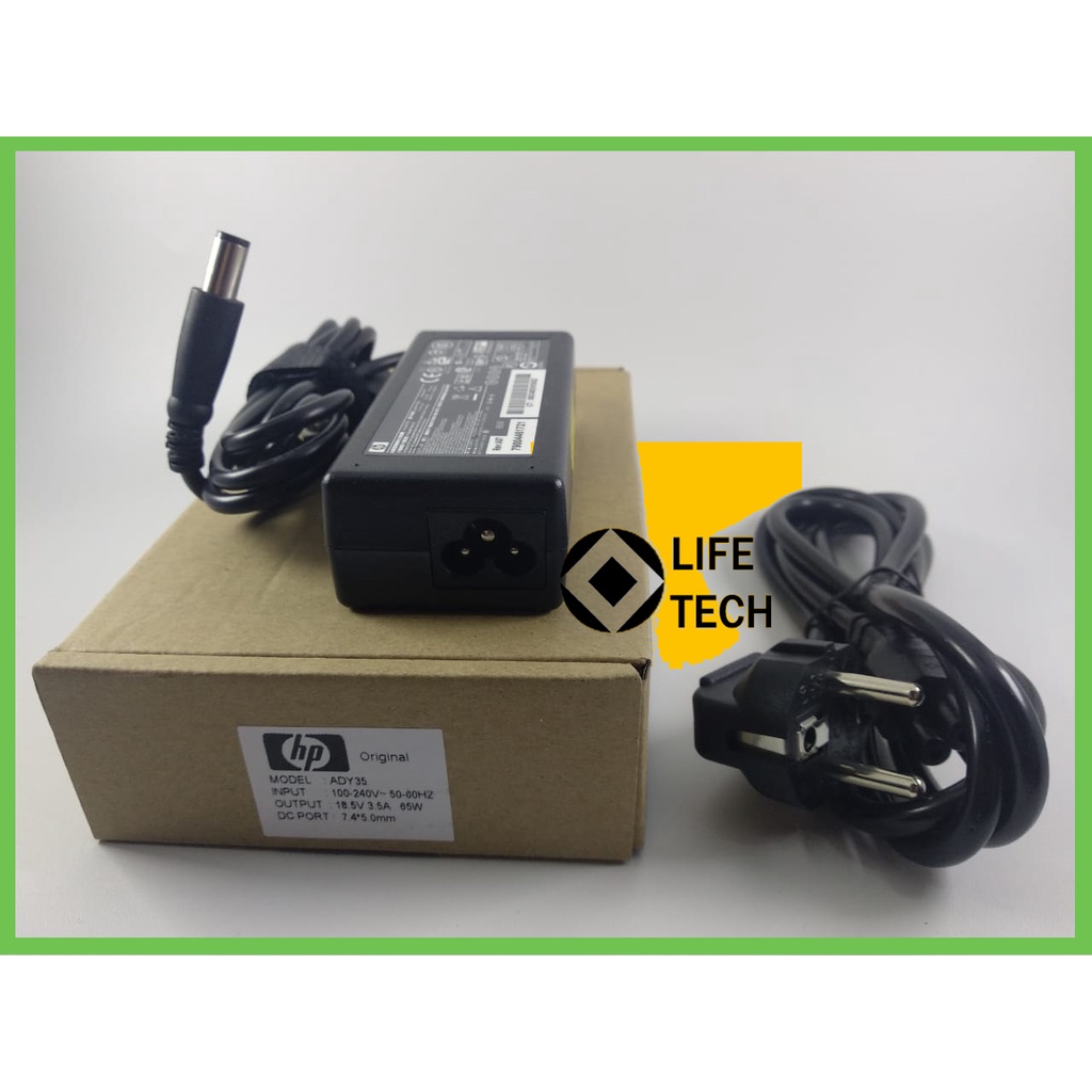 AC Adaptor Charger Laptop HP COMPAQ CQ20 CQ40 CQ42 Omnibook Elitebook 2530p 6930p 2730p 8530p ProBook 4310s 4515s 4510s 4710s 18.5V 3.5A 65W 7.4*5.0mm / 381090-001 384019-001 384019-001 384019-002 384019-003 384019-003 391172-001 391172-001 418872-001