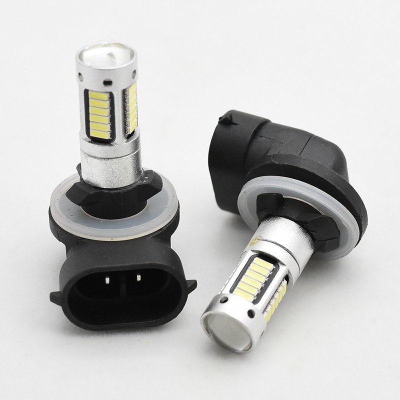 2Pcs Lampu LED H27 H27 881 / 2 h27w2 untuk DRL / Fog Lamp Mobil