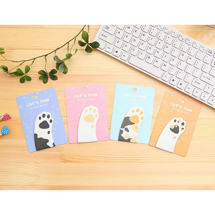 

NR sticky notes kaki kucing cat s pow post it sno032 Orange