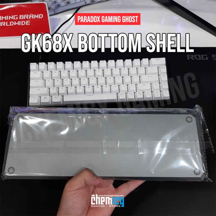 Paradox Gaming GHOST DIY GK68X Bottom Shell CNC Case - Alloy Grey