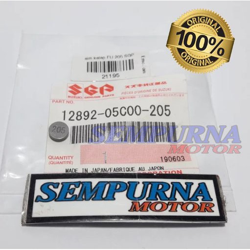 Sim Klep Kelep Shim Tappet Satria Fu 150 Ukuran 205 Original SGP Made In Japan 12892-05C00-205