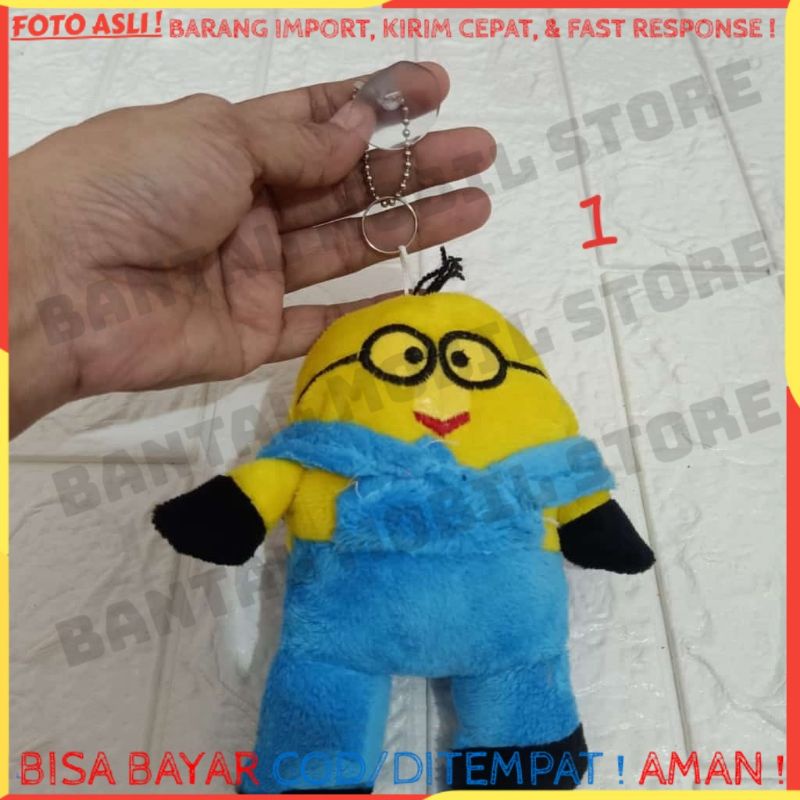 ANTUNGAN GANCI COP KACA CERMIN KACA SPION TENGAH KUNCI MOBIL MOTOR TAS DOMPET BONEKA DESPICABLE ME K