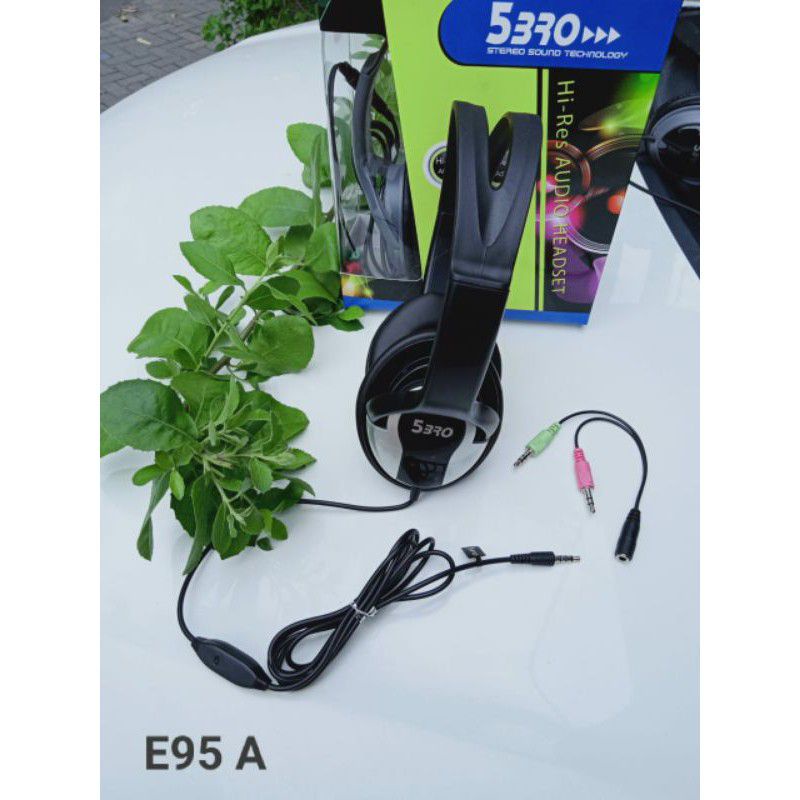 HEADSET/HANDFREE 5bro by hk BANDO BESAR+MIC SUPER BASS XTREM