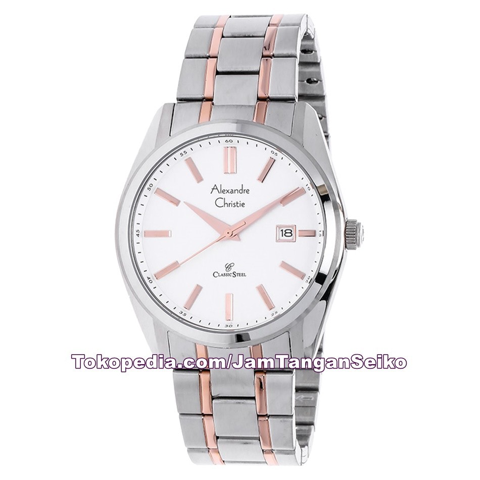 Jam Tangan Pria Alexandre Christie AC 8514 MD BTRSL Original Stainless