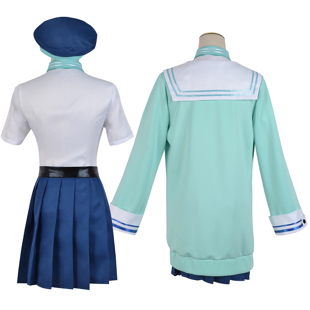 【Wetrose】Genshin Impact Sucrose Cosplay Costume JK Uniform Set Anime Long Sleeve Shirt Skirt Jacket Wig Costume Cosplay Suit Halloween