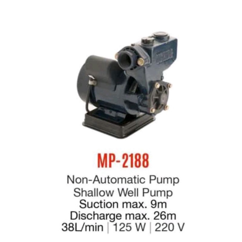 Pompa Air Uchida MP 2188 / MP2188 Non Otomatis