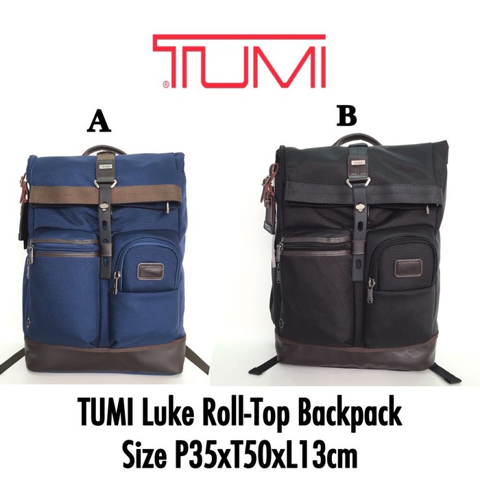 Tas TUMI Grade ORI Luke Roll Top Backpack Ransel