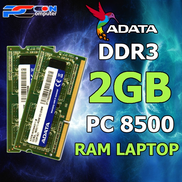 SODIMM RAM MEMORY LAPTOP DDR3 2GB PC-8500 1066MHZ