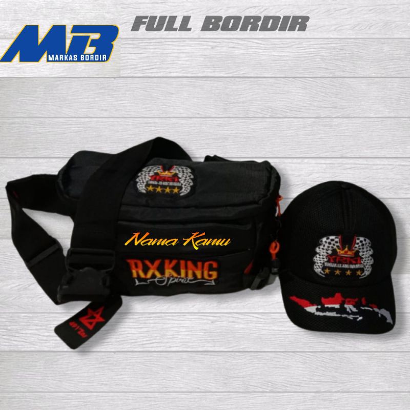 Tas Rx king-Tas Slempang Free Bordir Nama Semau Mu