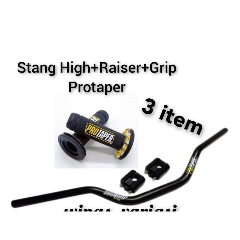 Stang Fatbar PROTAPER High Plus Raiser Dan Grip PROTAPER KLX/CRF/Trail/BeatStreet/Vixion Universal