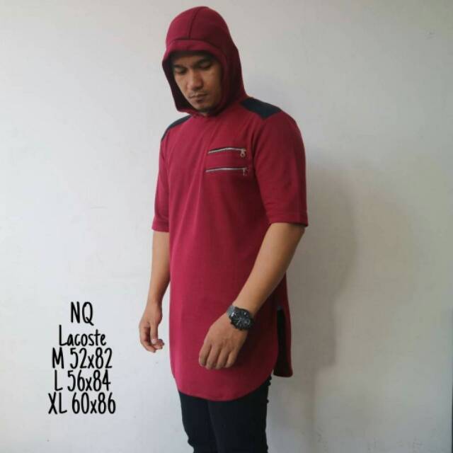 Kaos Hoodie kurta / kaos kurta / Lacoste kurta