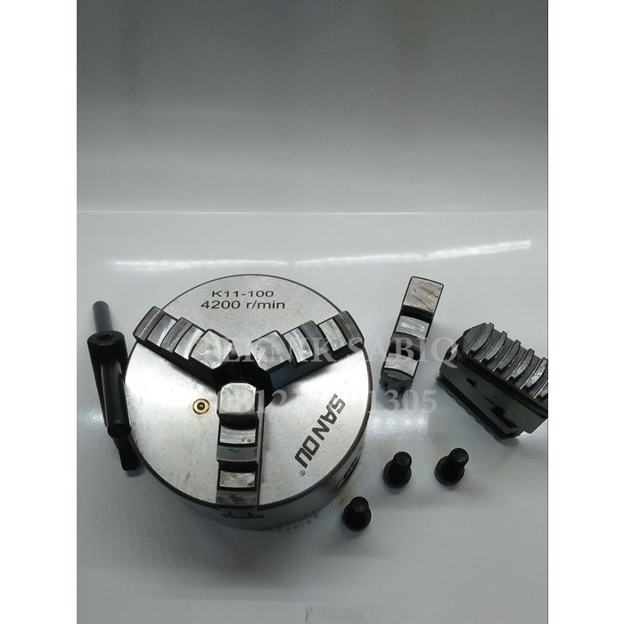 Chuck bubut 4 inch 3 Jaw - klaw 4inch 3jaw - klaw bubut 4" - cekam 4in
