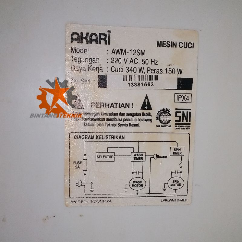 Jual Satu Set Seal Pembuangan Air Mesin Cuci Khusus Akari Awm Sm Shopee Indonesia