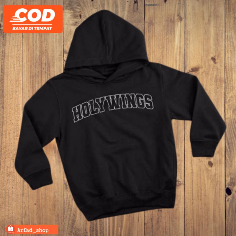 JAKET HOODIE SWEATER HOLYWINGS CUSTOM MURAH TEBAL NYAMAN