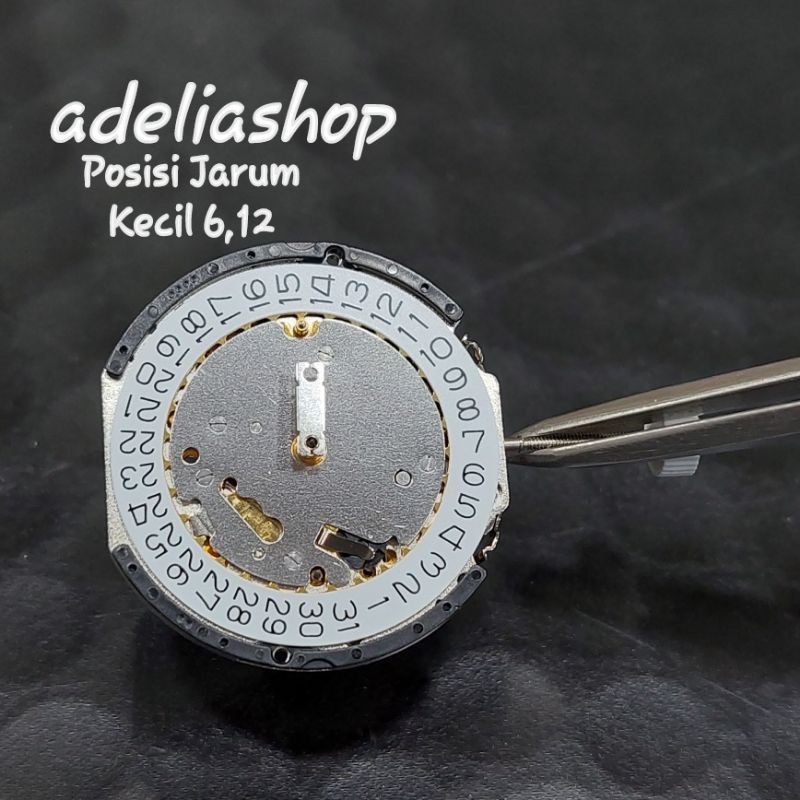 Mesin Jam Tangan Ronda Swiss Type 3520.D Posisi Jarum Keci 12,6