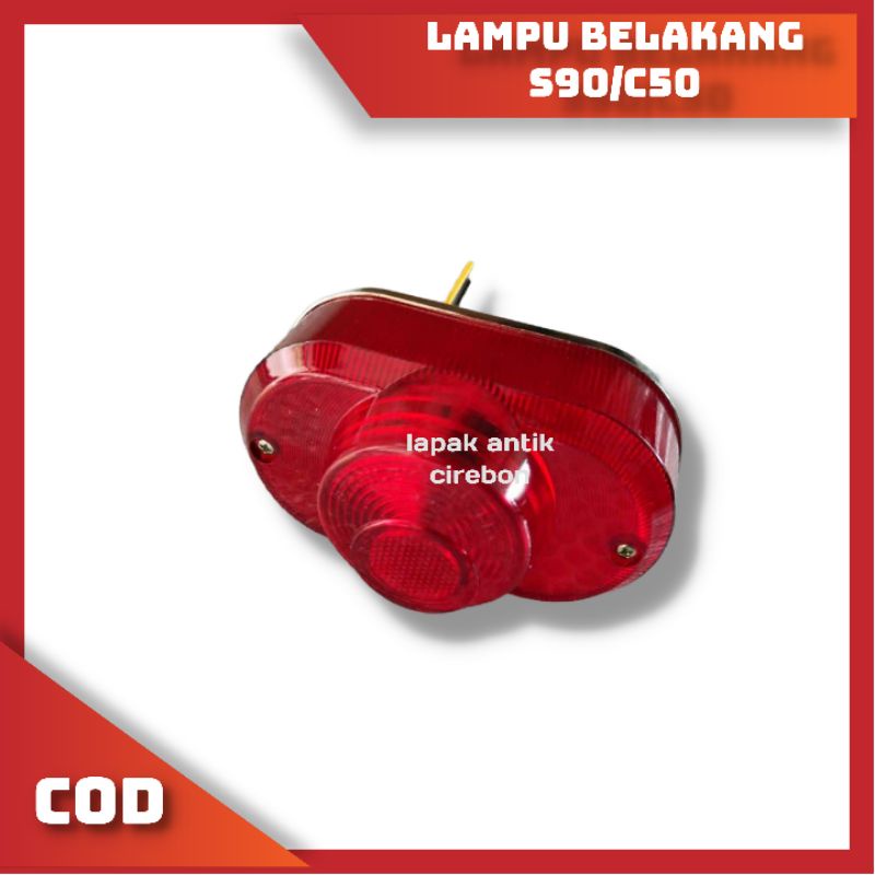lampu stop belakang honda s90 c50 stoplamp c50 pispot s90
