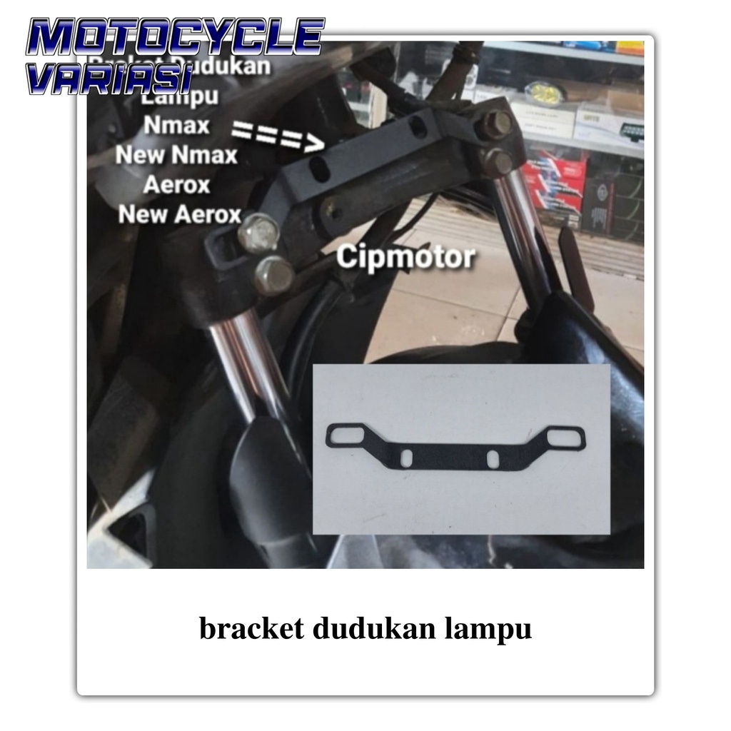 bracket breket dudukan lampu D2 laser nmax aerox