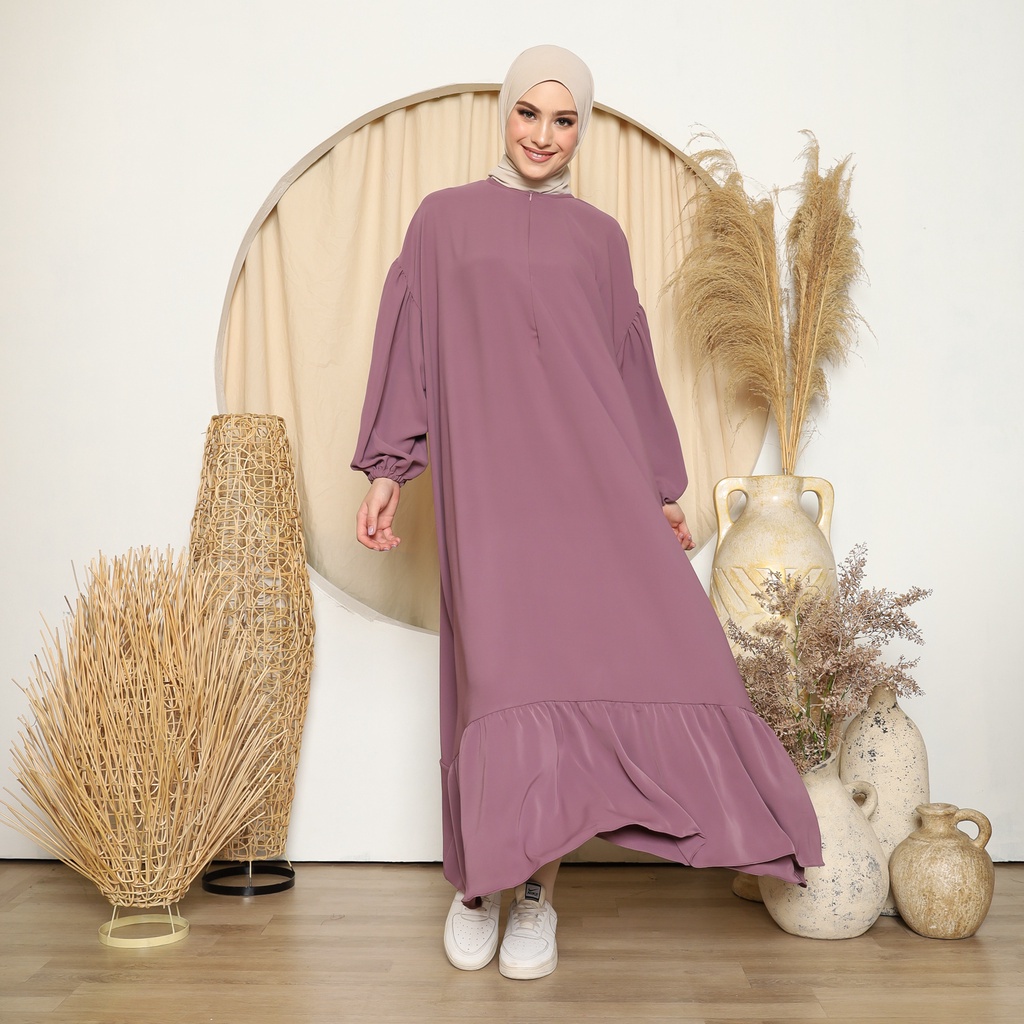 Gamis Abaya Polos - NAJLA Abaya Dress Busana Muslimah - Abaya Turkey