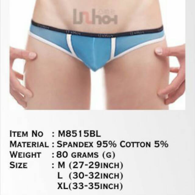 Celana Dalam Pria UzHot Transparent Jockstrap M8515