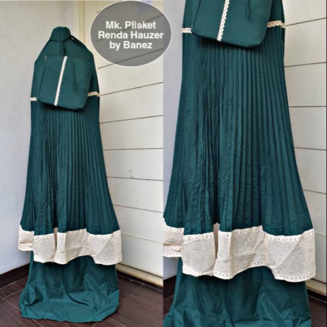 Mukena Plisket Renda Jumbo size