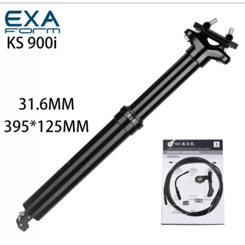 Seatpost Dropper 31.6 KS EXA Form 900i Remote Internal Kabel Dropper Seatpost Hydroulic 31.6mm