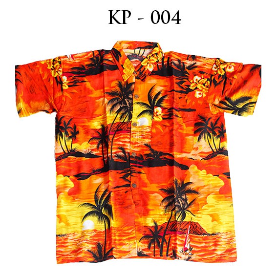 Sweet Honey ~ Kemeja Pantai Pria Cowok Kemeja Pantai Bali Hawai Motif Floral [Bisa COD / Bayar di tempat]