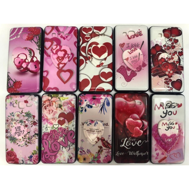 HARDCASE FUZE GLOSY LOVE + IRING SAMSUNG / XIAOMI / VIVO / OPPO