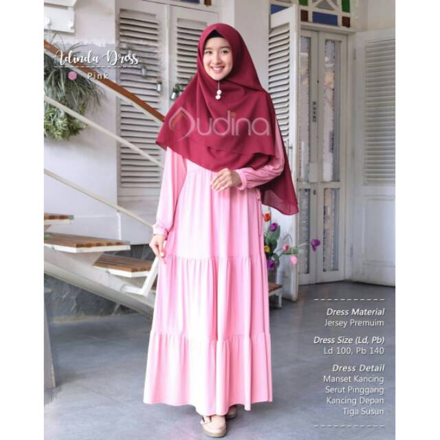 Gamis Jersey ADINDA DRESS Ori Audina