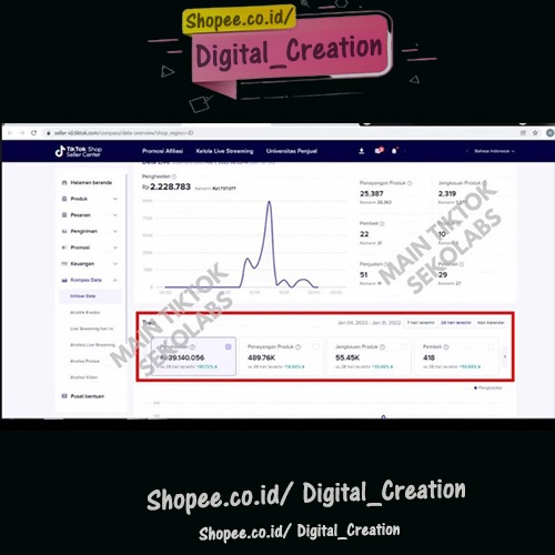 Tutorial Digital Marketing Ternak Main Tiktok Shop Affiliate Followers Konten Inspirasi FYP Menjadi Cuan Peluang Usaha