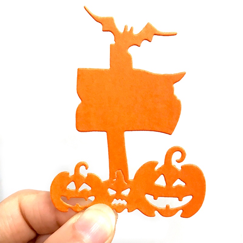 Zzz Cetakan Stensil Cutting Dies Motif Labu Halloween Bahan Metal Untuk Scrapbook / Craft DIY