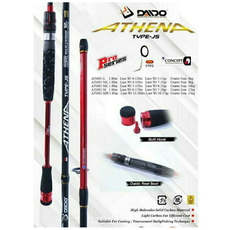 JORAN DAIDO ATHENA PRO SERIES 180 JAPAN STYLE  (SOLID CARBON)