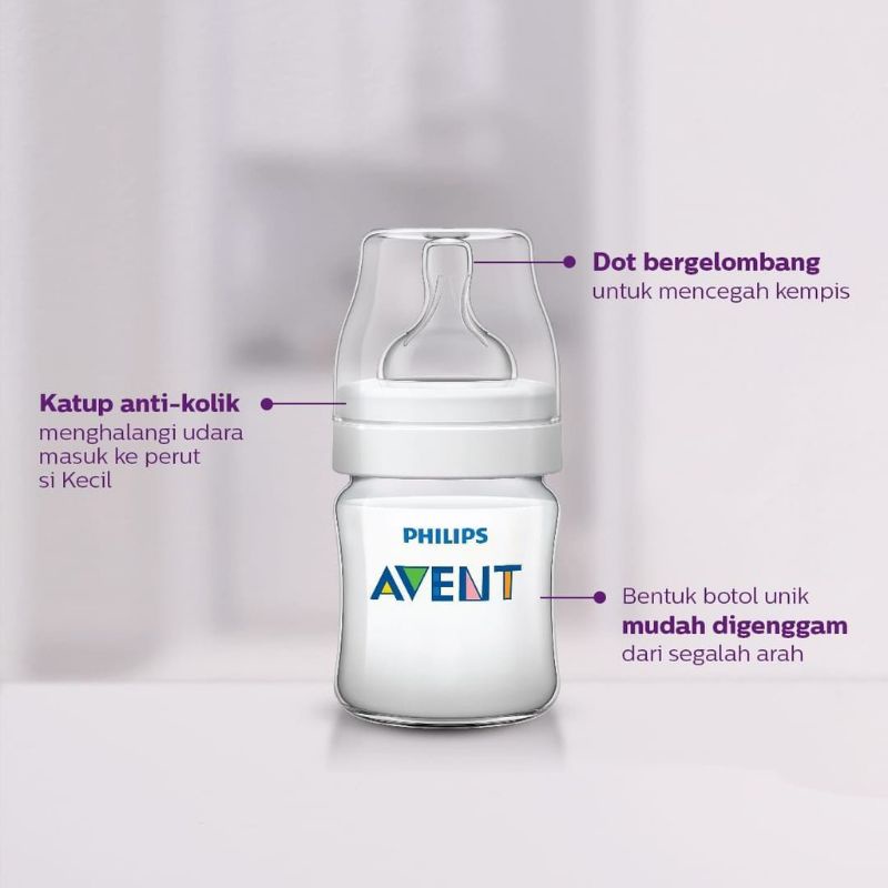 Philips Avent Classic+ Bottle Twin Pack 125 ml isi 2 Botol Susu Bayi