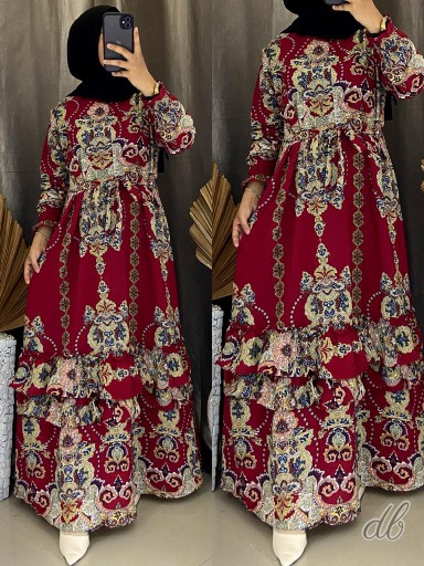 Batik Couple Gamis Soga Primisima Kode 2572 Gamis Baru Firju