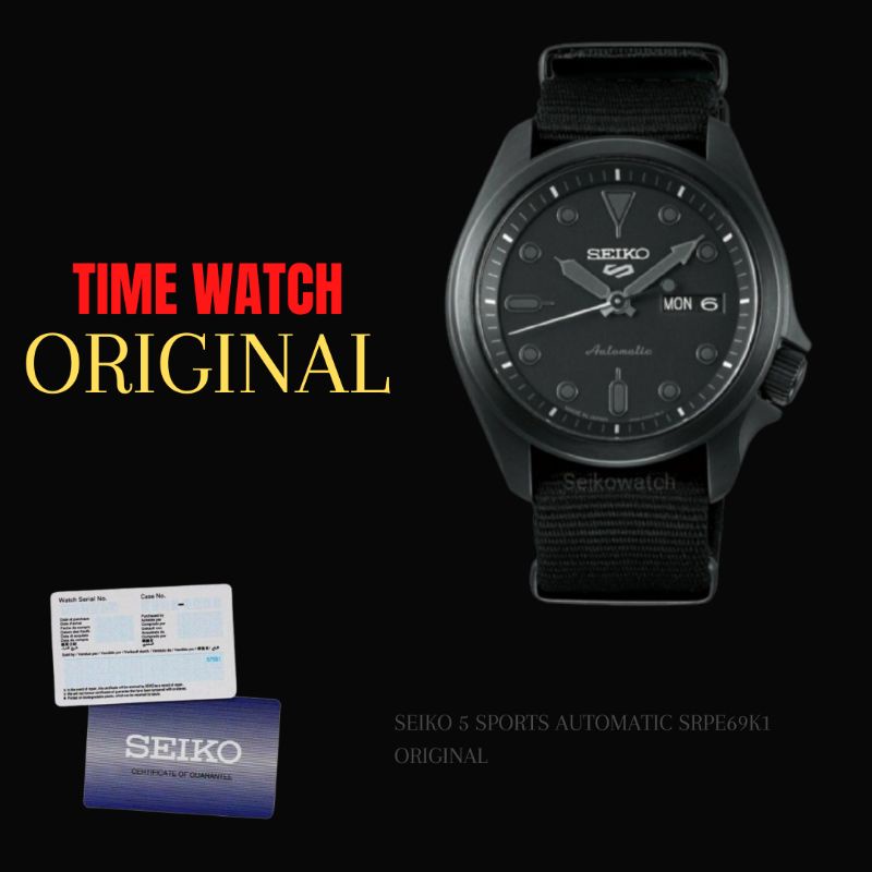 Jam Tangan Pria Seiko 5 Sports Automatic SRPE69K1 Original
