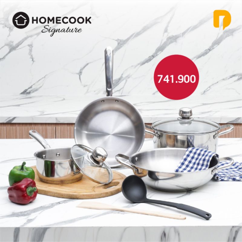 Homecook Signature/ set panci stainless