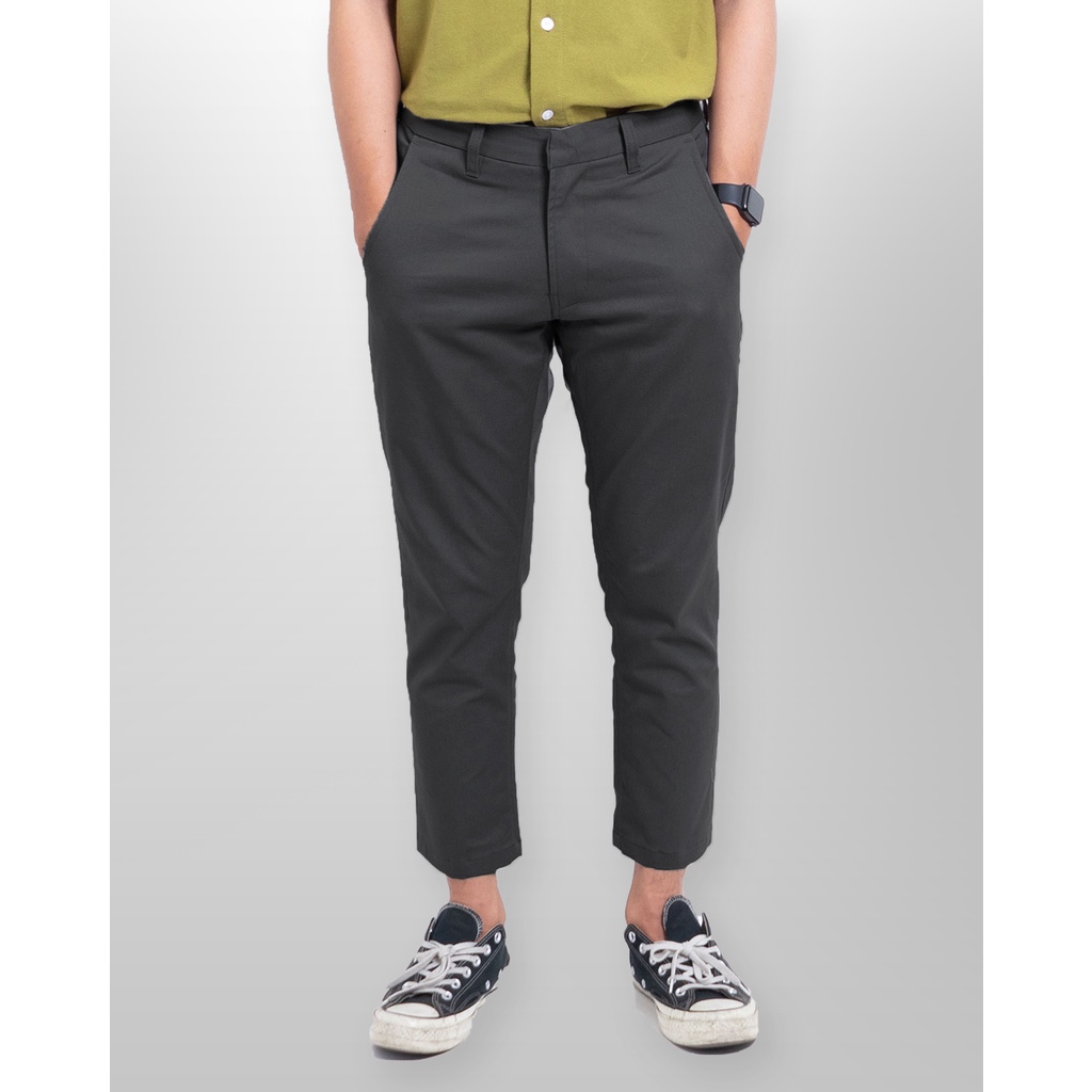 Neo Chino Ankle Pants - Dark Grey