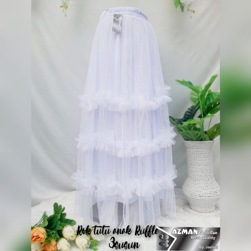 ROK TUTU ANAK RUFFLE 3 SUSUN/BAWAHAN ANAK PEREMPUAN