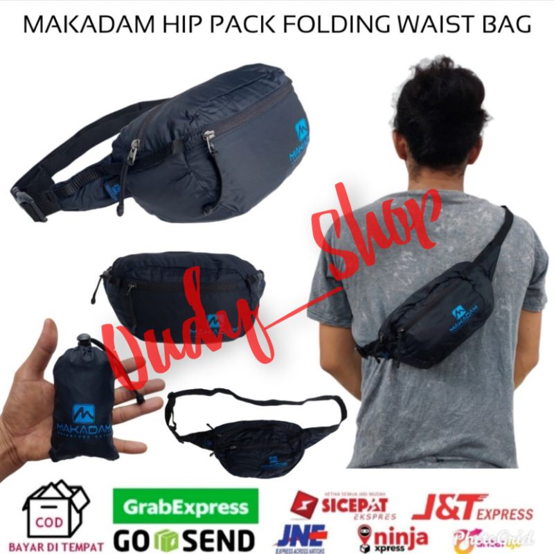 Tas Pinggang Lipat Packable Hip Pack Waist Bag