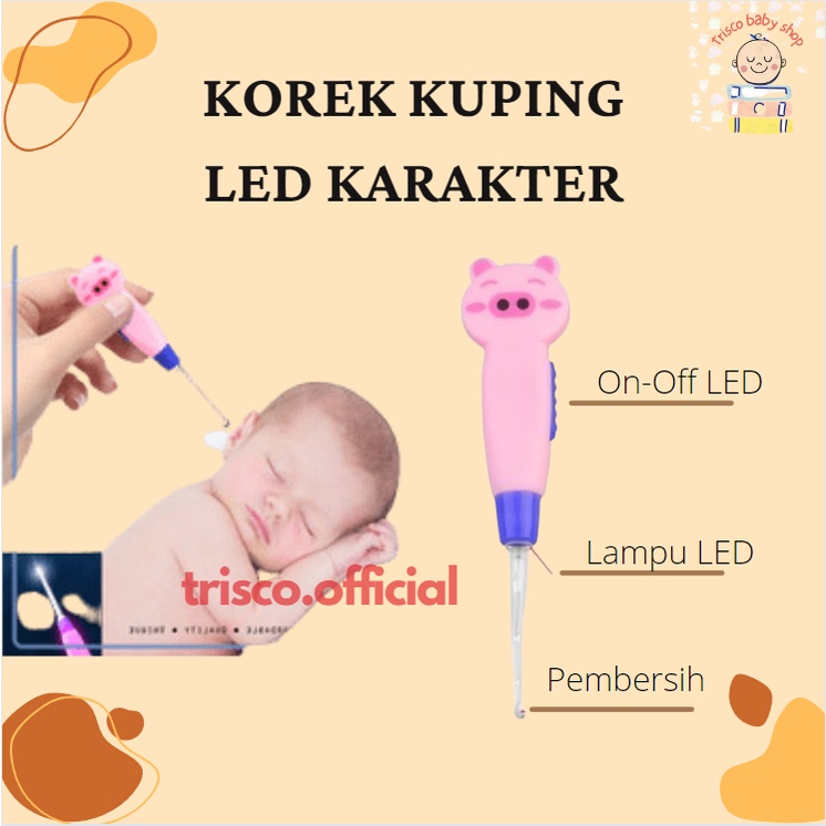 Korek Kuping | Pembersih Telingan LED Karakter