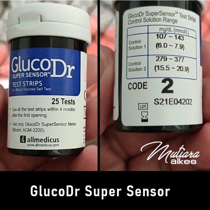 Strip Gluco Dr Super Sensor - Stik GlucoDr Supersensor AGM-2200