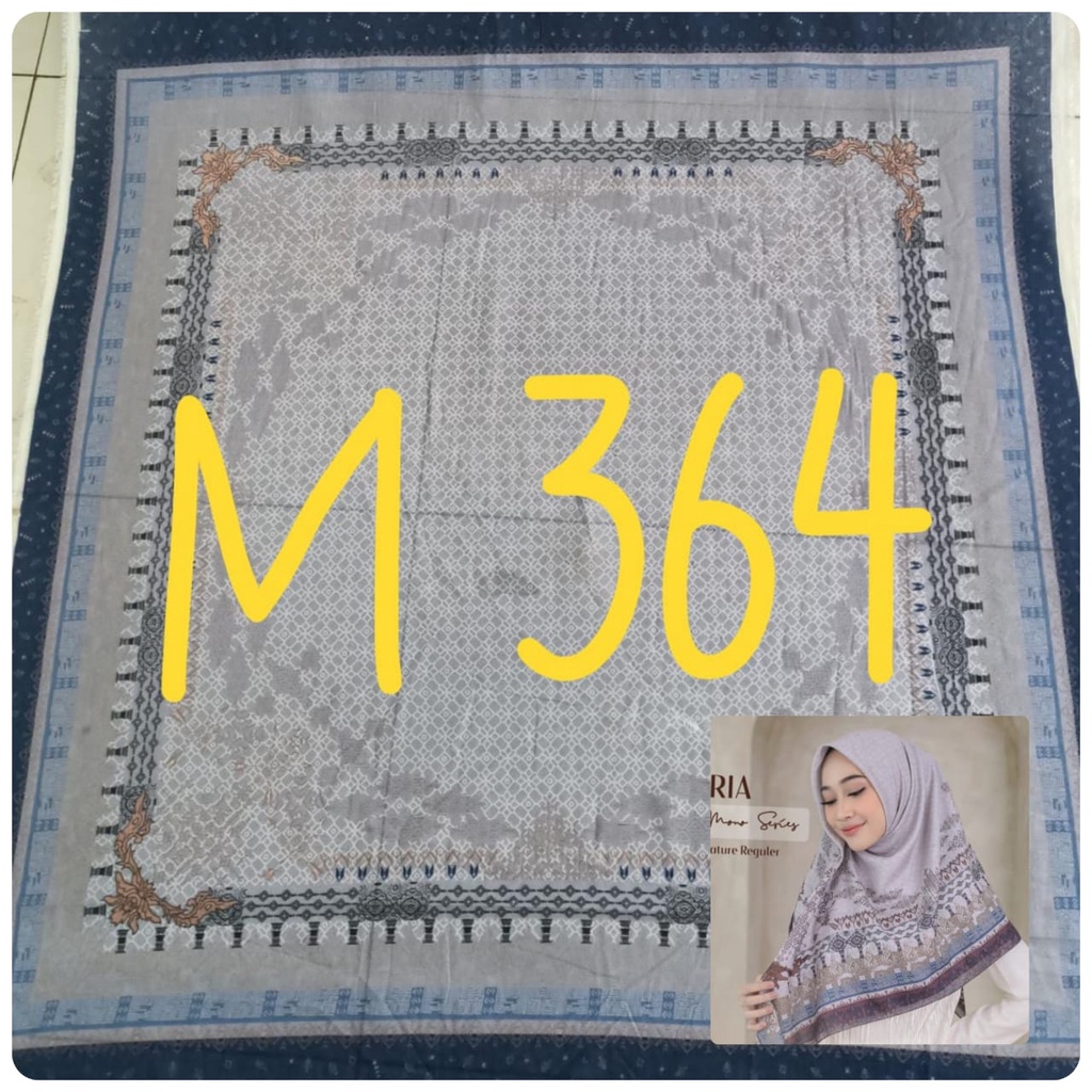 BESTSELLER Hijab Segiempat Voal Motif Printing Lasercut Kerudung Motif Square Grosir Jilbab Murah NN hijab-M364