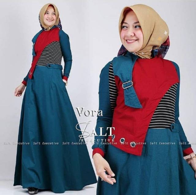 Vora dres/ gamis vora / busana muslim / dres maxi / gamis murah