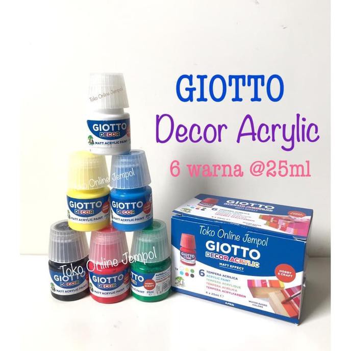 

Terbaru! Cat Acrylic Giotto 6 Warna Acrylic Décor 538200 Akrilik Atk0948Gt Terpercaya