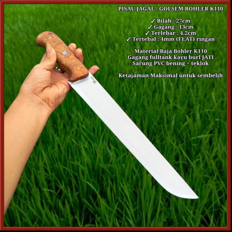 Original produk G0LSEM BOHLER K110 CUSTOM KYDEX+BURL DAN FIN MOZAIK premium