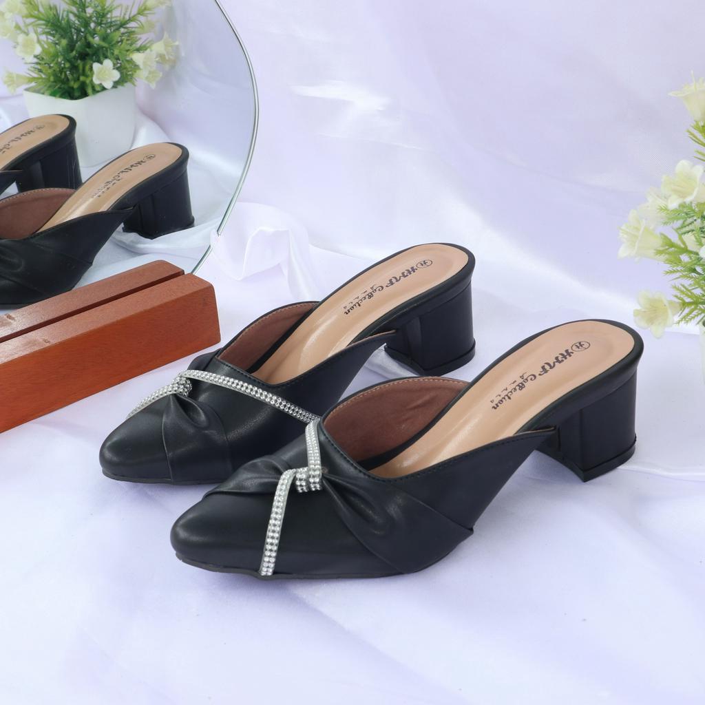 HMF Melica Heels Mules Wanita BC09