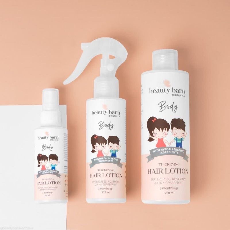 Beauty Barn ORGANIC HAIR LOTION / Lotion Penumbuh Rambut Bayi Anak Beauty Barn