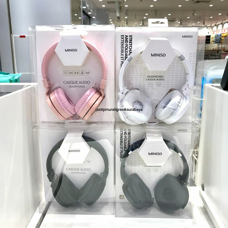 FOLDABLE HEADPHONE MINISO CASQUE AUDIO HEADPHONE HEADPHONES MINISO