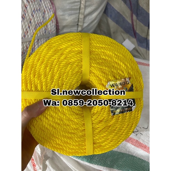 

( READY ) Tali Tambang Ukuran 4 mm WARNA Merk WAHOO / HARGA 1 ROL MURAH wqqw