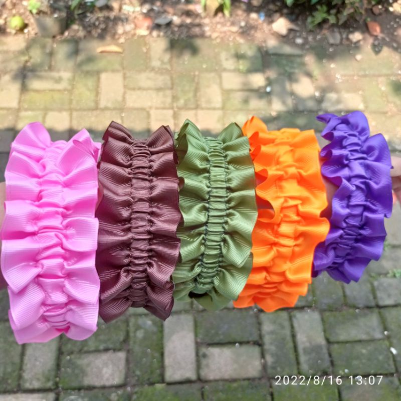 bando scrunchie / bandana nagita / bandana kerut